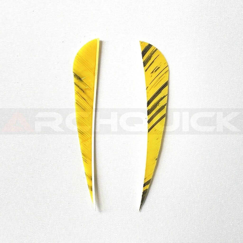 ARCHQUICK 4" Parabolic Camo RW Turkey Feather 12pack 7 Colours Fletching Vanes