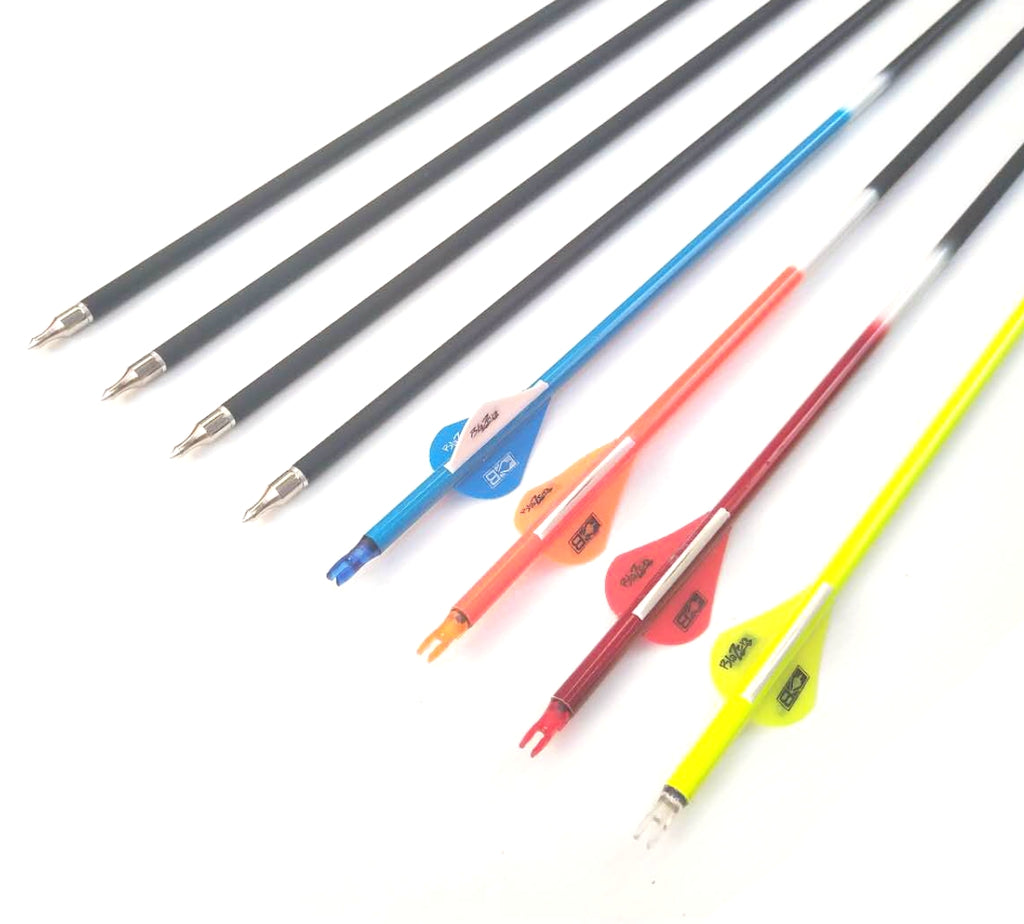 12 X 31" Carbon Arrows Sp340/400 Compound Recurve Bow Target Hunting 2" Fletch