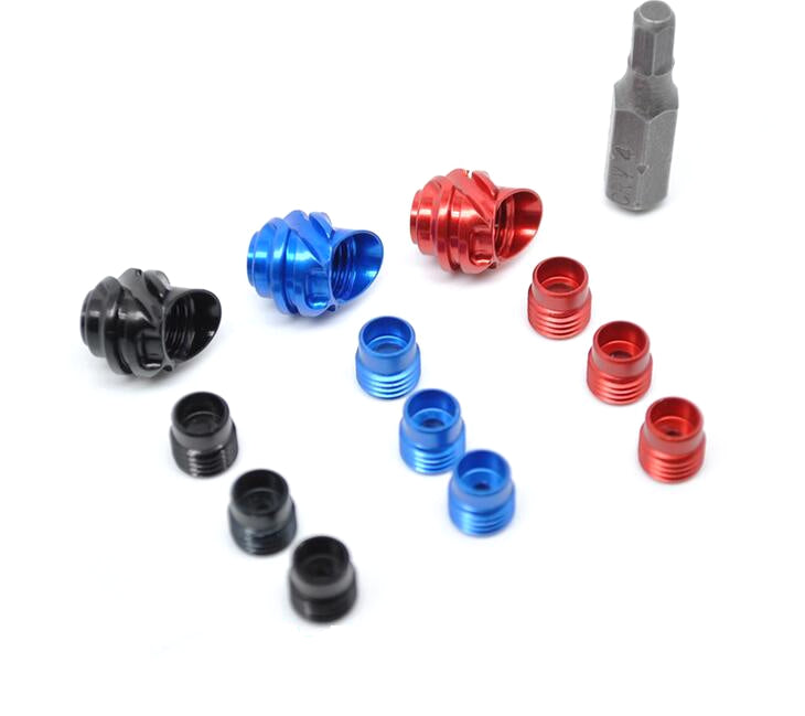 NEW ALUMINIUM PEEP SIGHT set FOR COMPOUND BOW -Angle 37°/45° - 3 COLOURS