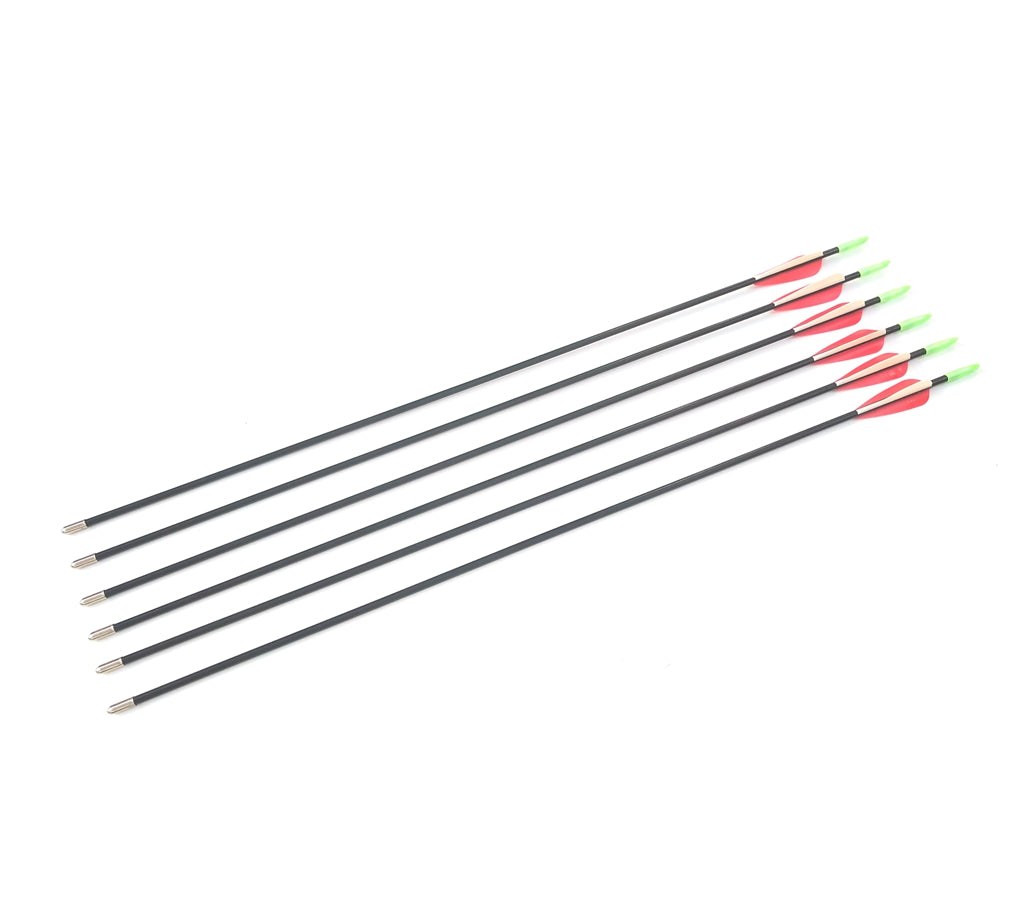 10x 26" Fiberglass Arrows up to 30lbs KIDS Practice Target Recurve Compound Bow