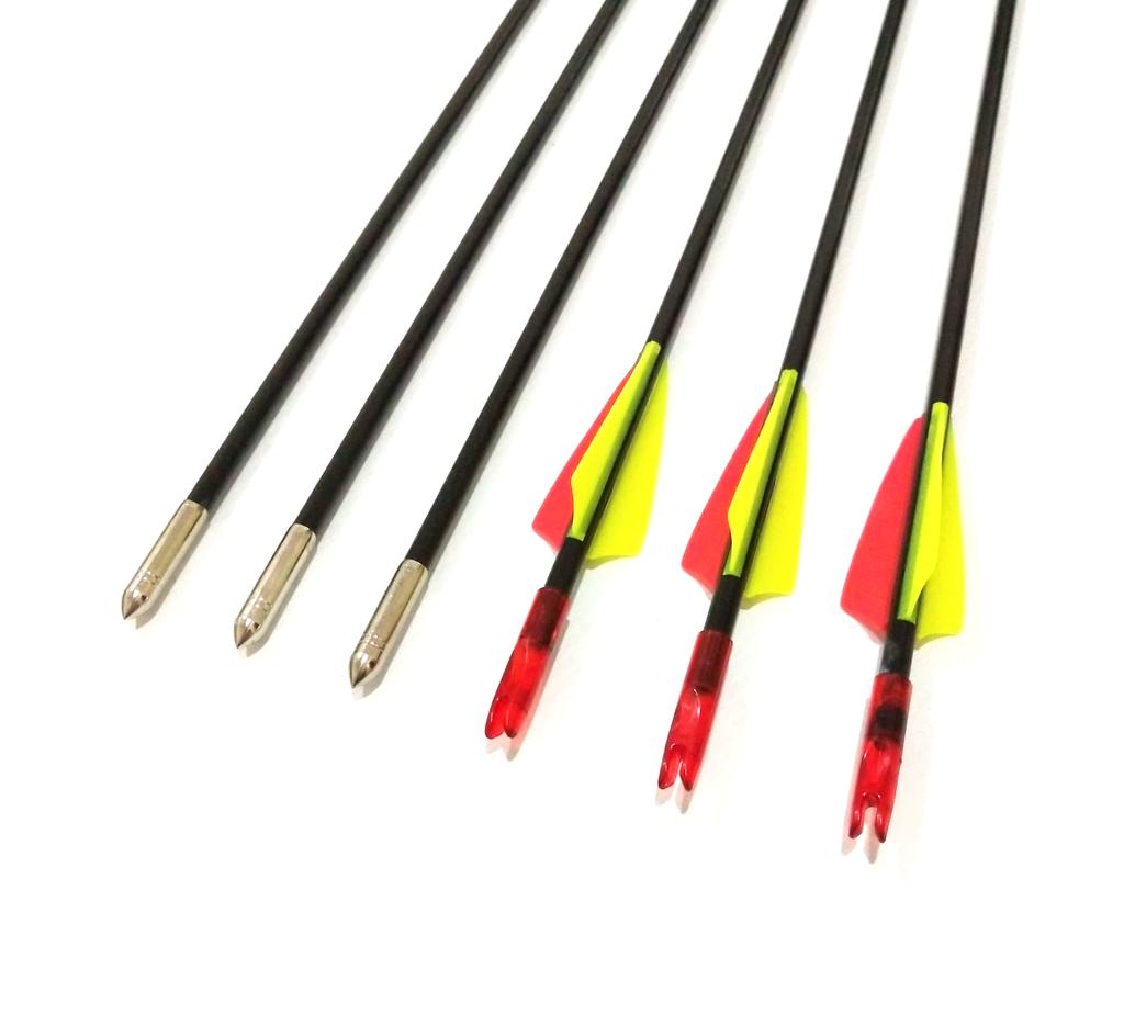 10x 26" Fiberglass Arrows 10-30lbs KIDS Practice Target Recurve Compound Bow