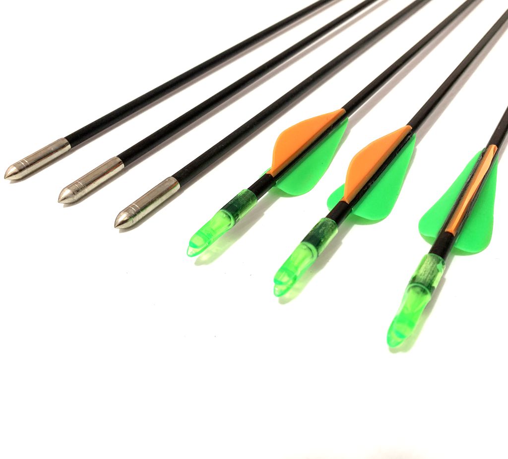 12x 31.5" Fiberglass Arrows upto 30lbs Kids Practice Target Recurve Compound Bow
