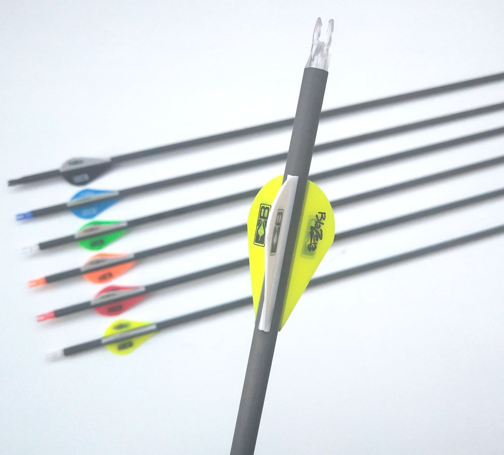 New 12 X 31.5" Pure CARBON ARROWS Spine 340 400 COMPOUND / RECURVE BOW Hunting