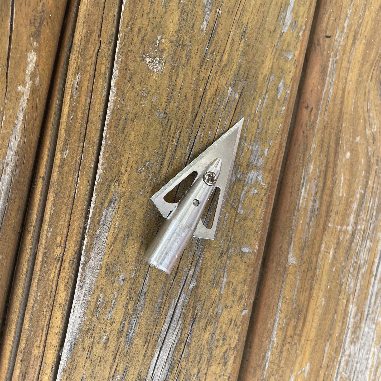 Archery Hunting Glue-On 135gr Broadheads 8mm 2 Blade for Wooden Bamboo Shafts