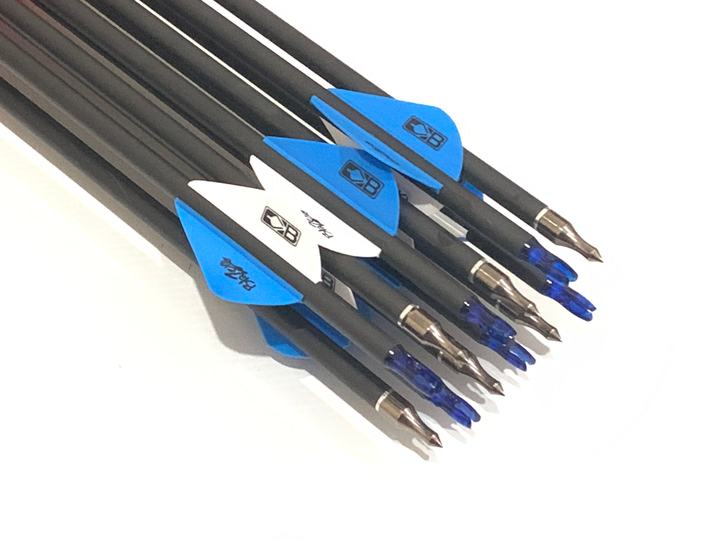12 X 31" PURE CARBON ARROWS FOR COMPOUND OR RECURVE BOW TARGET ARCHERY