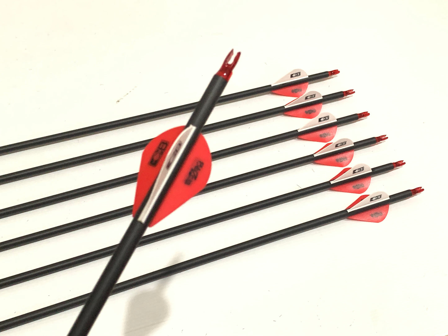 12 X 31" PURE CARBON ARROWS FOR COMPOUND OR RECURVE BOW TARGET ARCHERY
