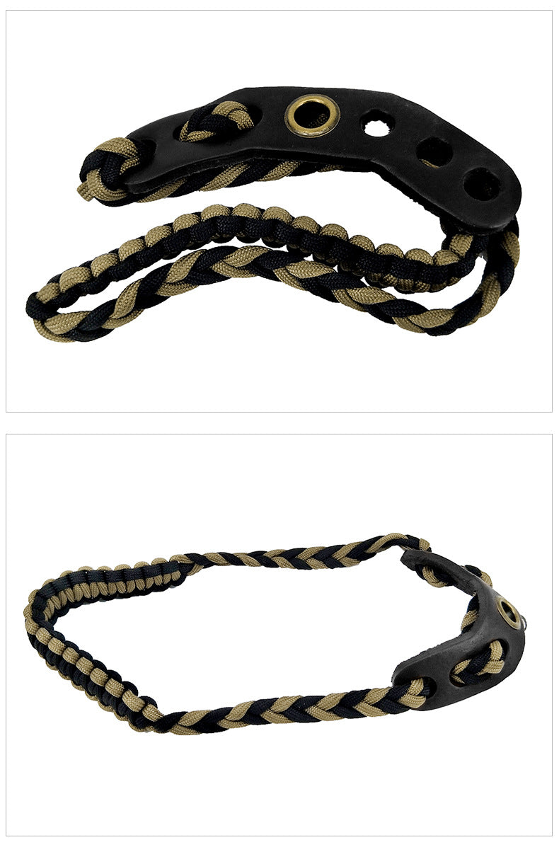 Compound bow SLING BRAIDED ADJUSTABLE BOW WRIST FOR COMPOUND BOWS AND ARCHERY