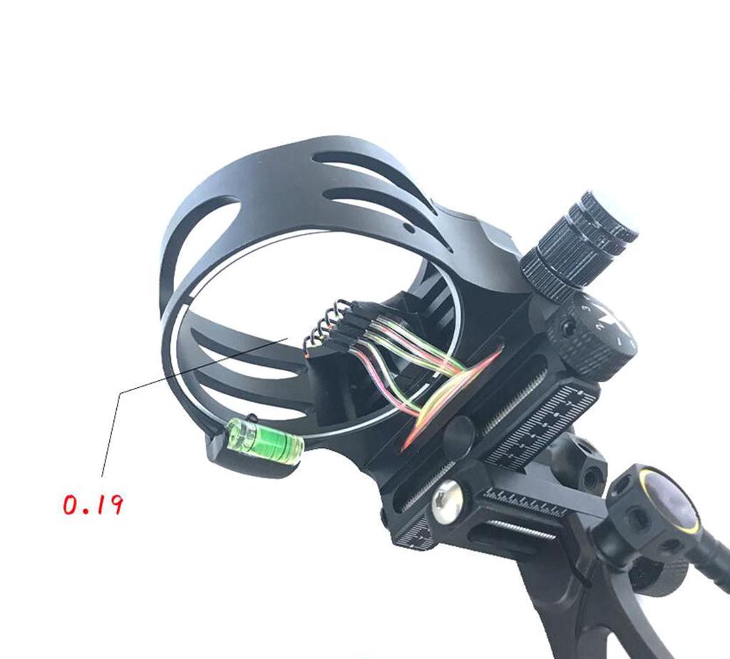 New Archquick Compound Bow Sight 5 Pins CNC Alu Micro Adjust Tool-less Designed
