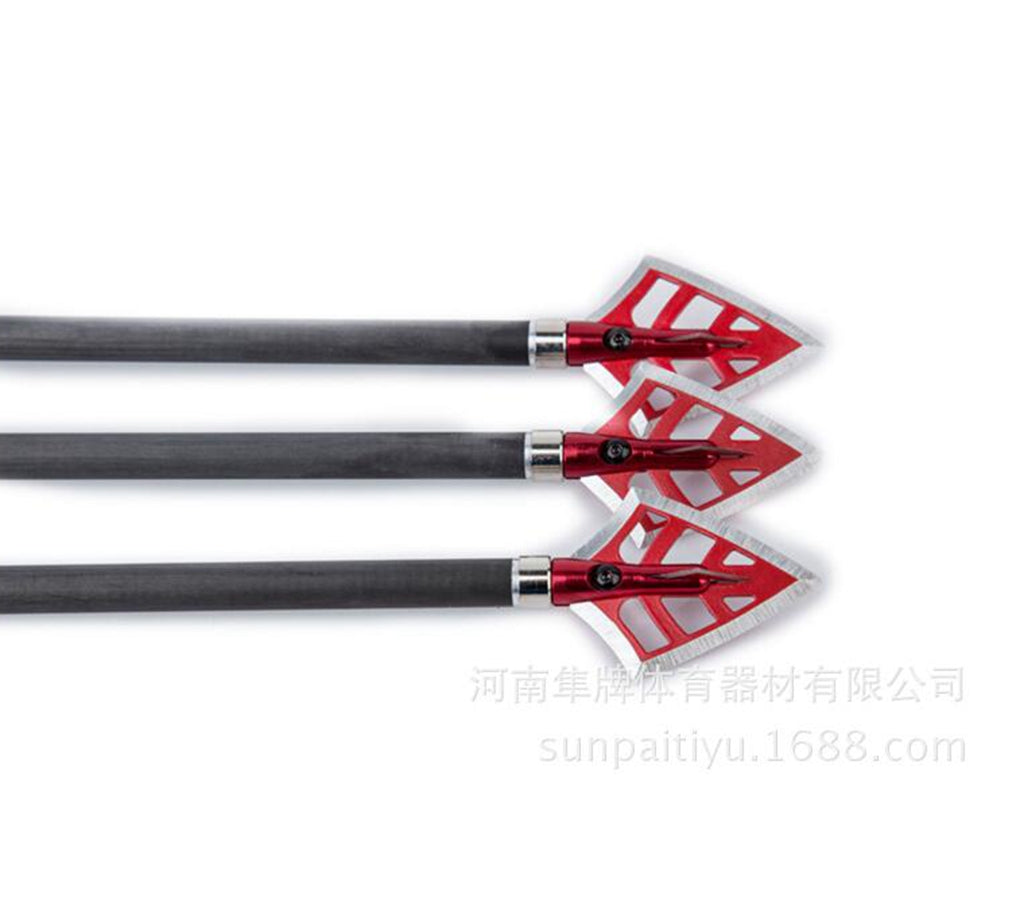 Archery Hunting Broadhead - 125grain Adjustable 4 Blade Compound Recurve Bow