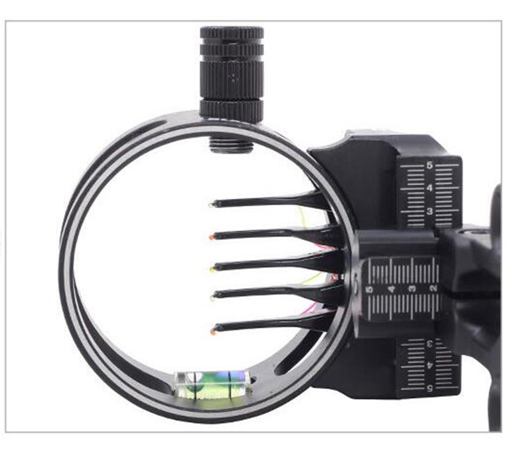 5 PINs Optic Bow Sight With LED Sight Alu Body Compound Bow Archery Hunting Bow