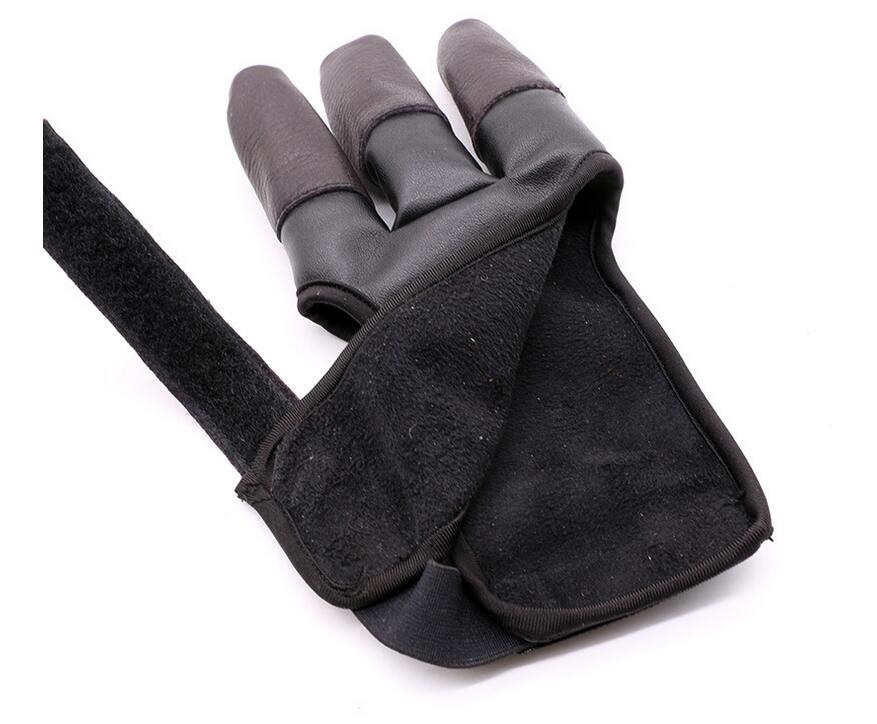 New Archery Shooting Glove 3 Finger Compound Recurve Bow Hunting Target Gear