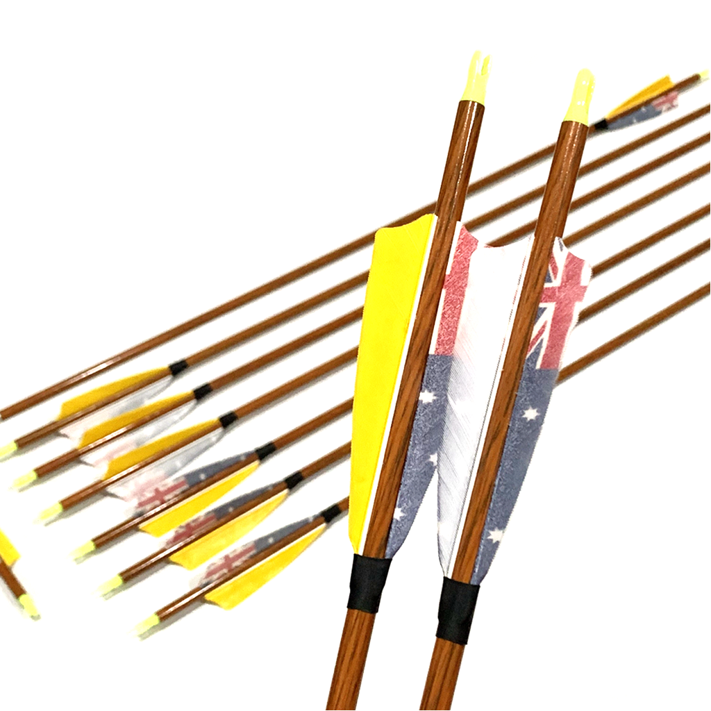 ARCHQUICK 31.5" Carbon Arrows Feather Compound Recurve Bow Hunting Target FLG