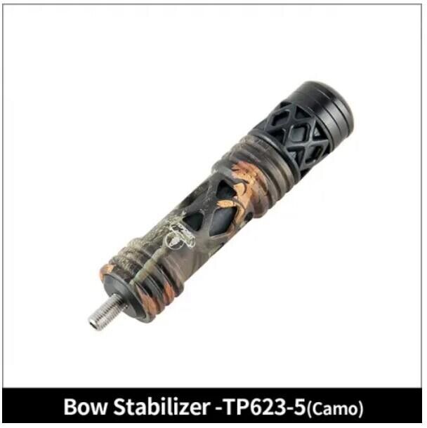 TP Compound Bow Stabilizer 5" for Hunting Target Black Camo TP623-5