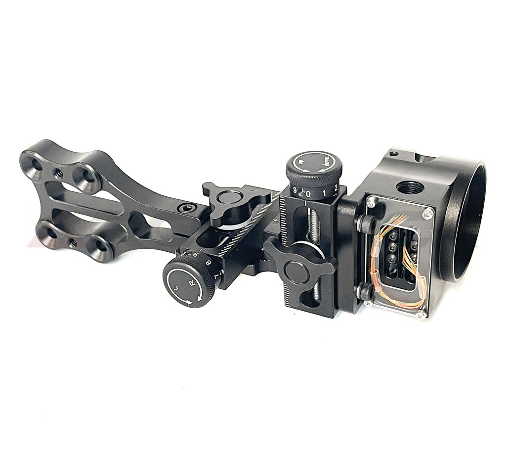 Compound Bow 5 pin Sight for Hunting Target Tool Less Micro/Quick Adjust RH/LH