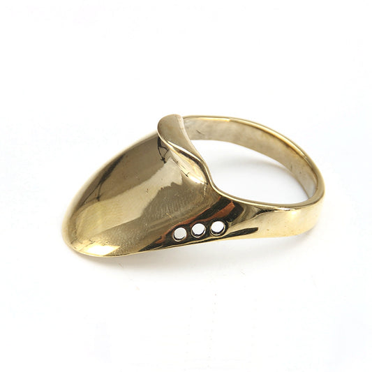 Copper Thumb Ring Finger Protector Guard For Traditional Bow