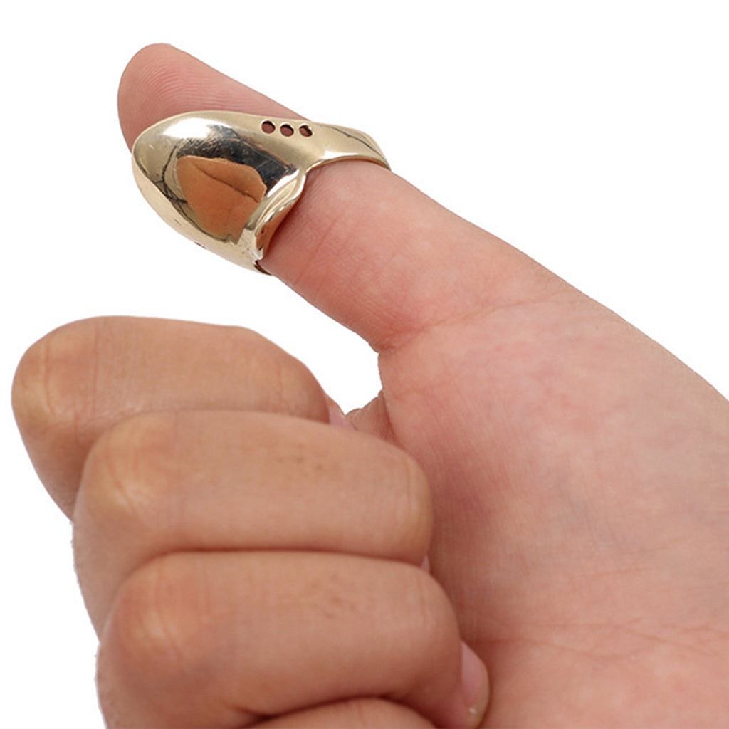 Copper Thumb Ring Finger Protector Guard For Traditional Bow