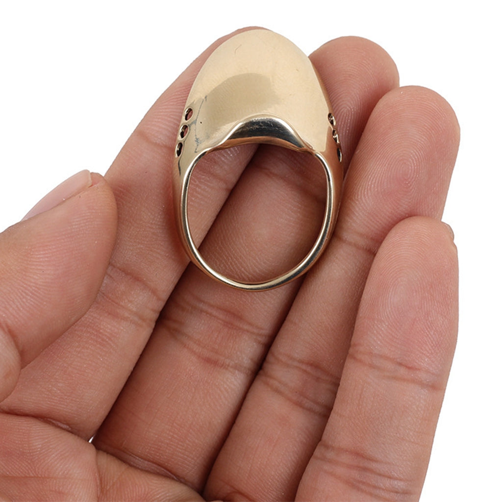 Copper Thumb Ring Finger Protector Guard For Traditional Bow