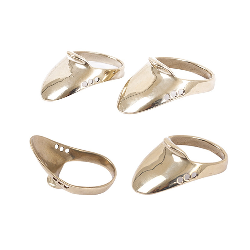 Copper Thumb Ring Finger Protector Guard For Traditional Bow