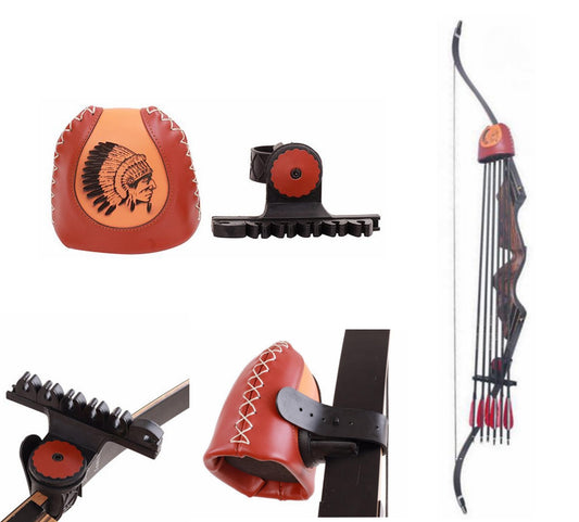 Arrow Quiver 6 Arrows Quick Mount for Recurve Bow Traditional Bow Long Bow