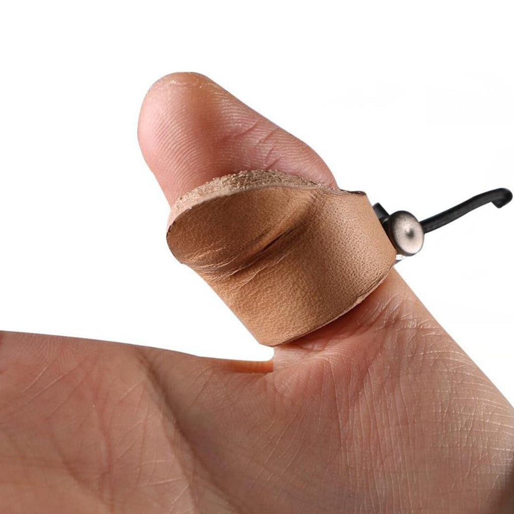High quality Archery Thumb Ring Leather Finger Guard for Traditional Recurve Bow