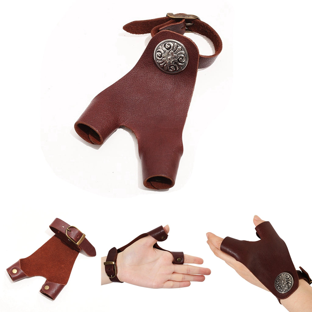 Archquick Shooting Glove 2 Finger Protect Gloves Traditional Recurve Long Bow