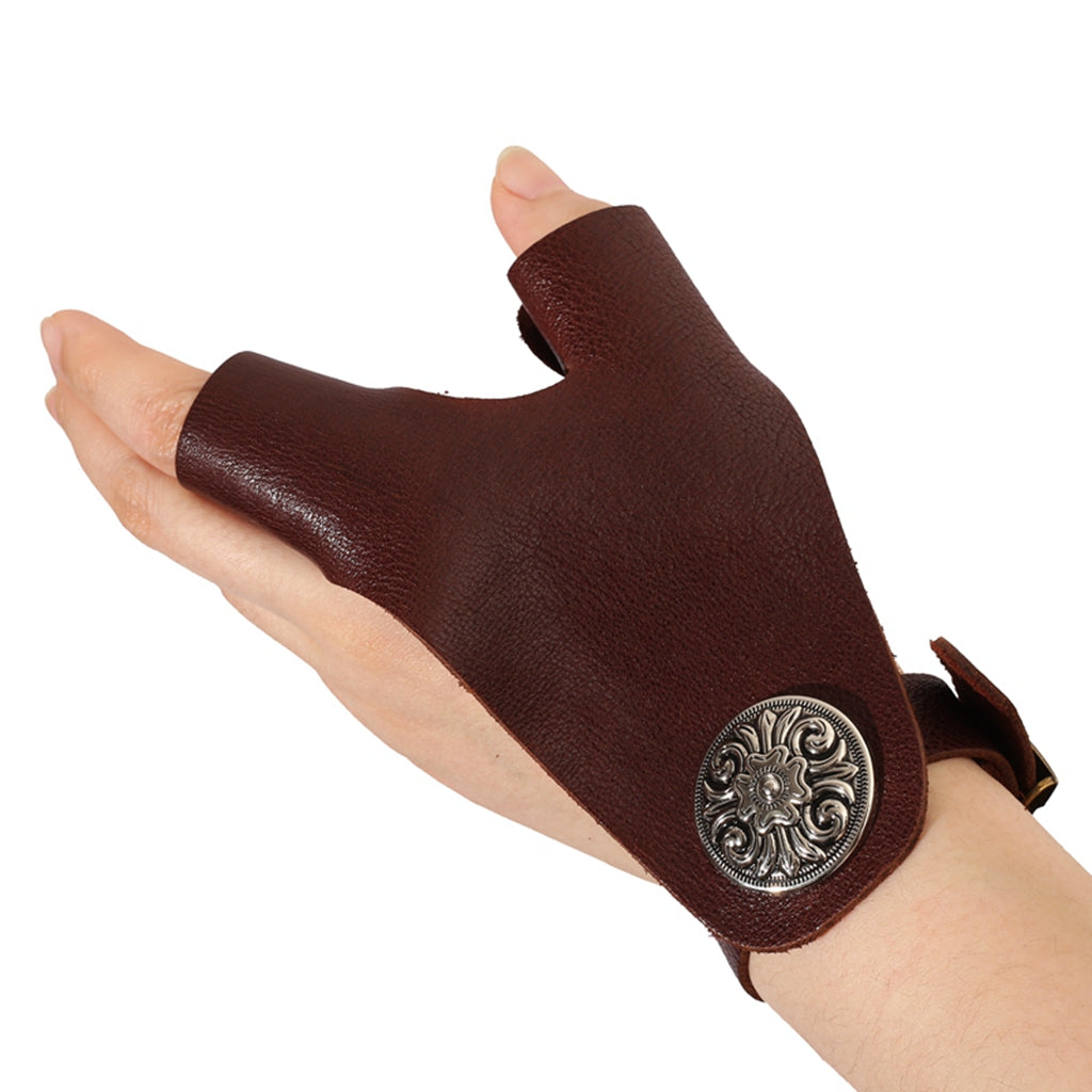 Archquick Shooting Glove 2 Finger Protect Gloves Traditional Recurve Long Bow