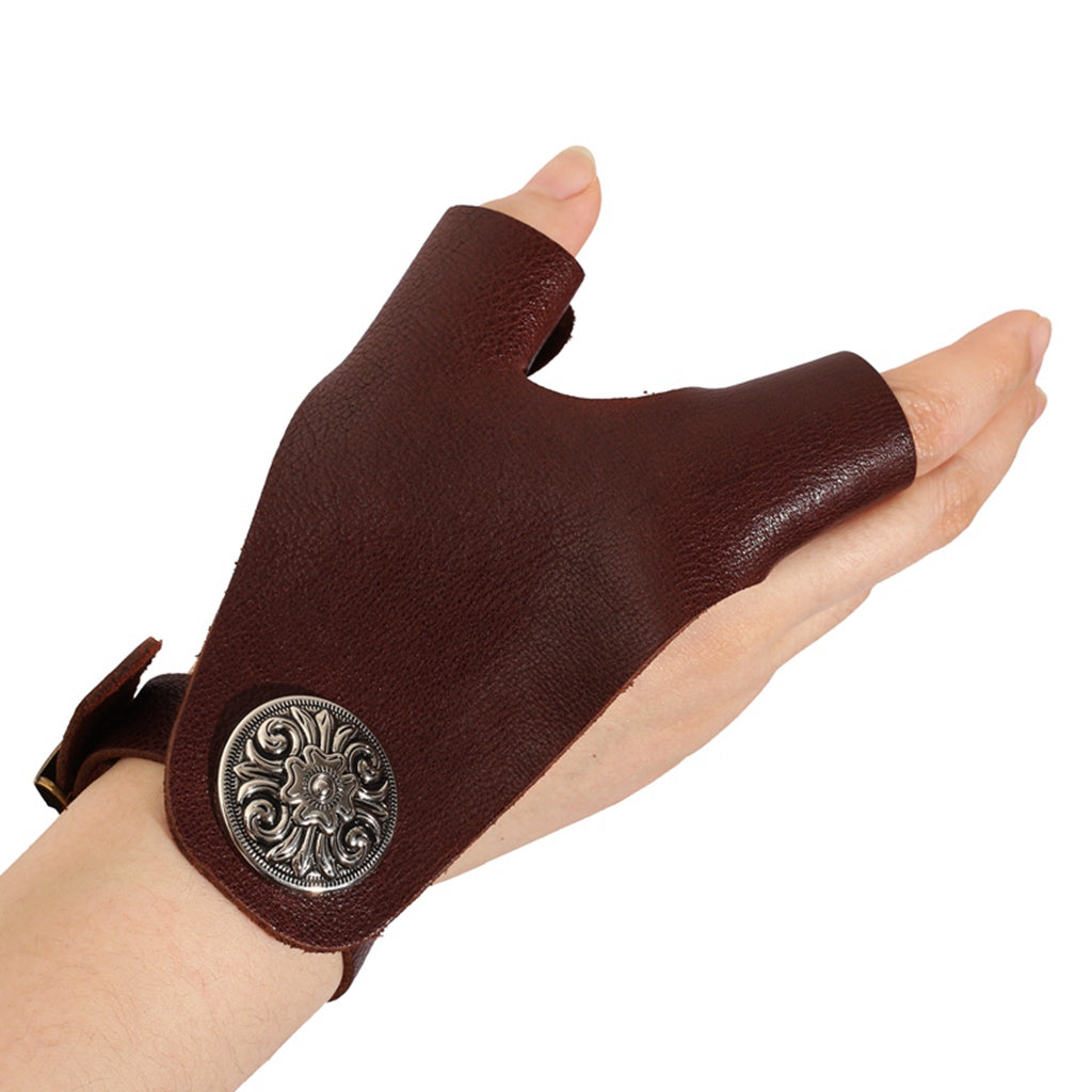 Archquick Shooting Glove 2 Finger Protect Gloves Traditional Recurve Long Bow