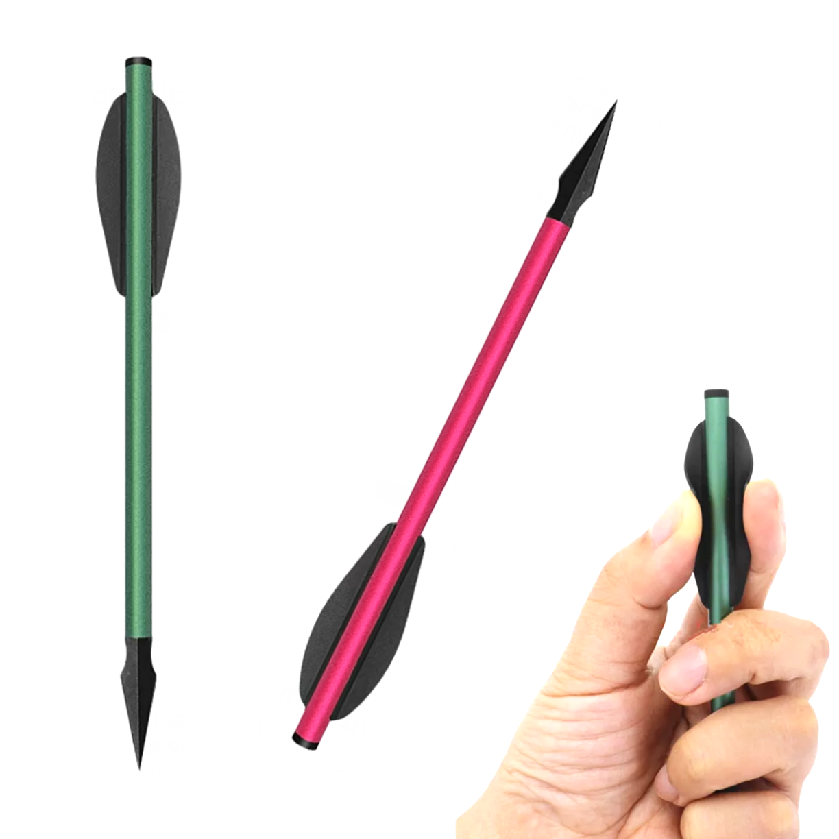 ARCHQUICK 6.3" Crossbow Bolts Aluminium Arrows 2 Blade Broadheads Red