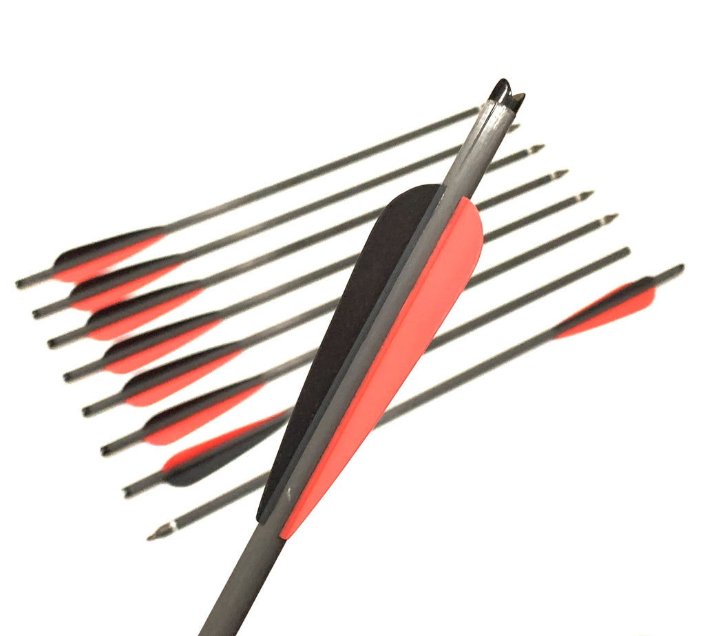 ARCHQUCK 12x Crossbow Pure Carbon Arrows 18" 20" Crossbow Bolts Archery Hunting