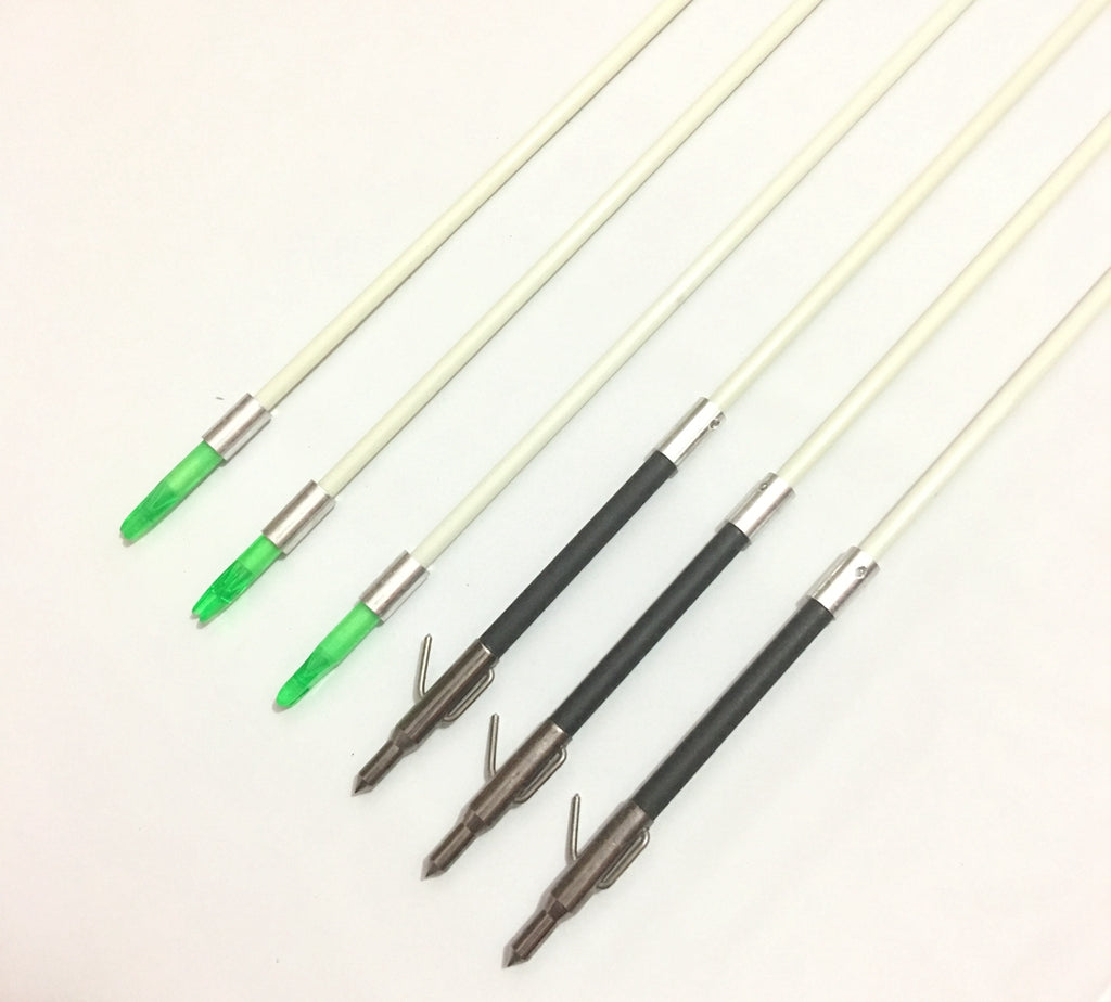 6 x Bow fishing arrows for compound recurve bow bowfishing accessories archery