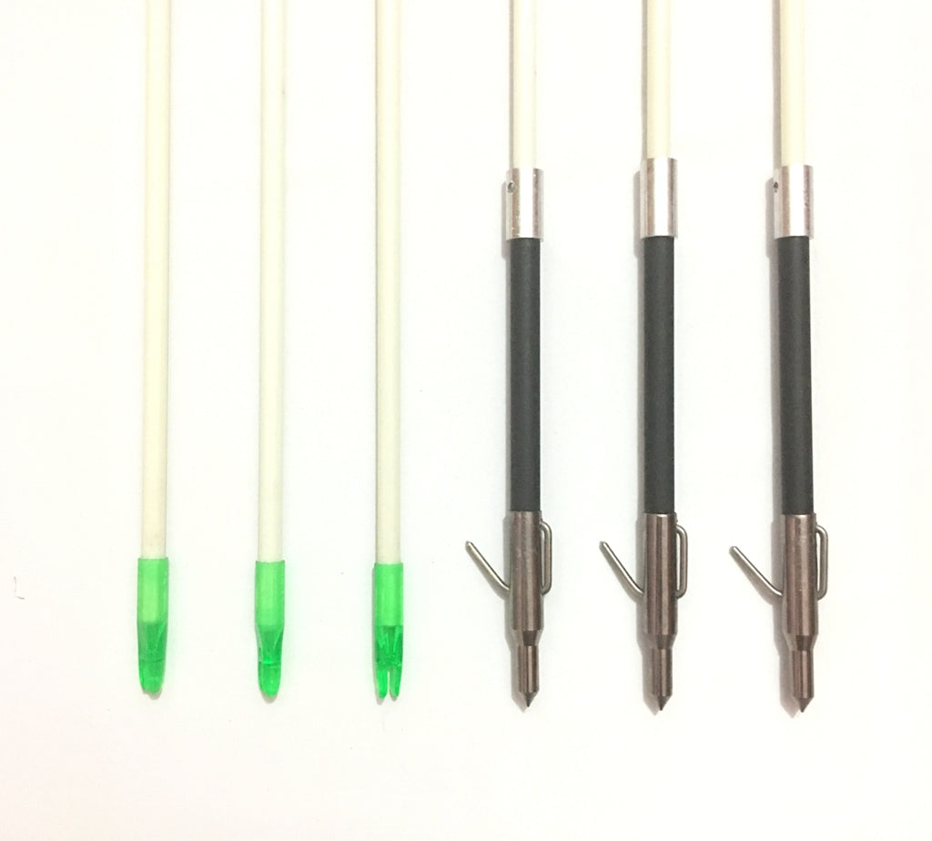 6 x Bow fishing arrows for compound recurve bow bowfishing accessories archery