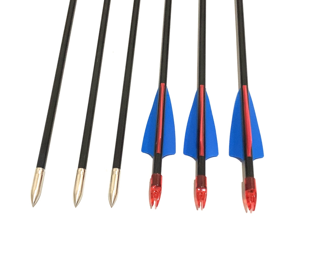 12x 31" Fiberglass Arrows for Recurve Compound Bow practice target up to 40lbs