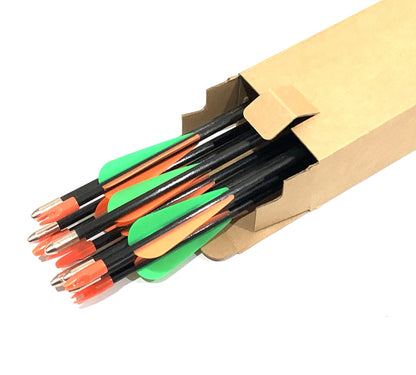 12x 28" Fiberglass Arrows upto 30LB For Kid Practice Target Recurve Compound Bow