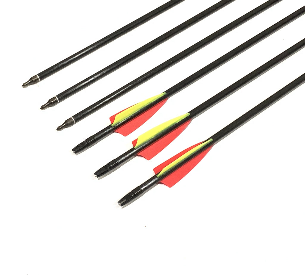 New 12 x 31.5" Fiberglass Arrows 15-60lbs Removable Tip Compound & Recurve bow