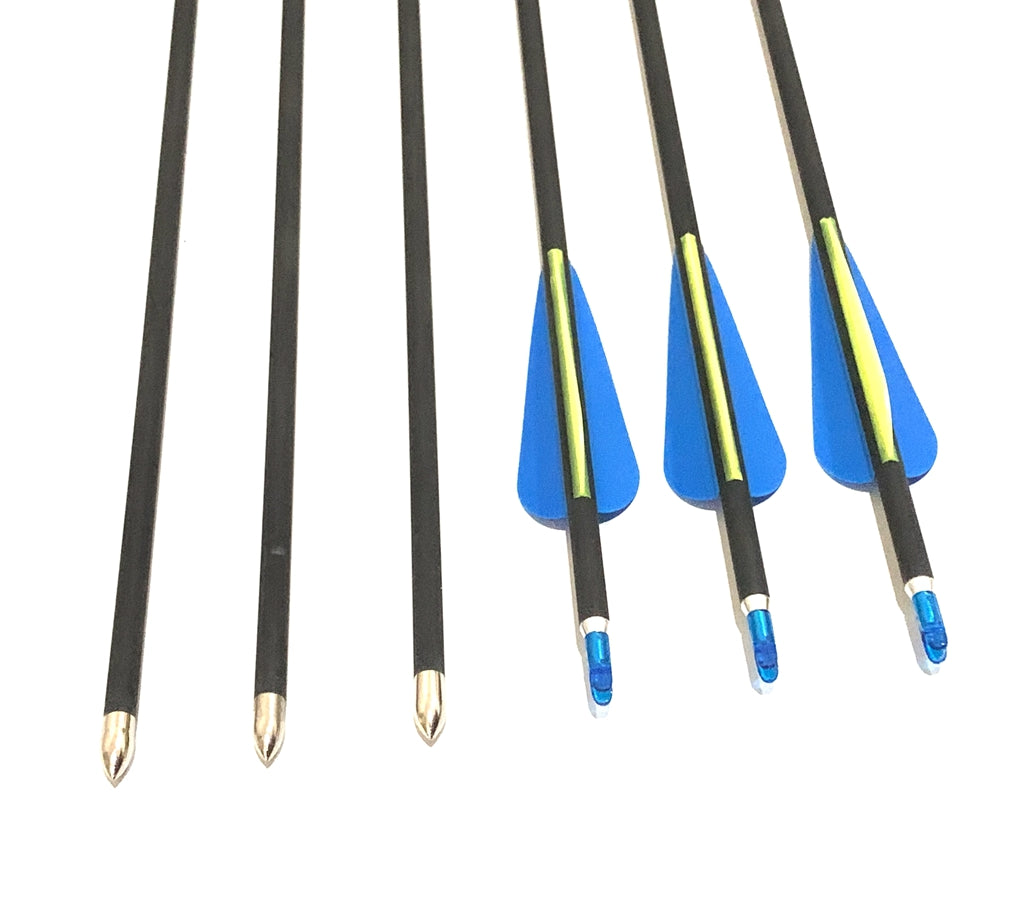 ARCHQUICK 12 X 31.5" 6mm CARBON ARROWS FOR  RECURVE BOW LONG BOW TARGET ARCHERY