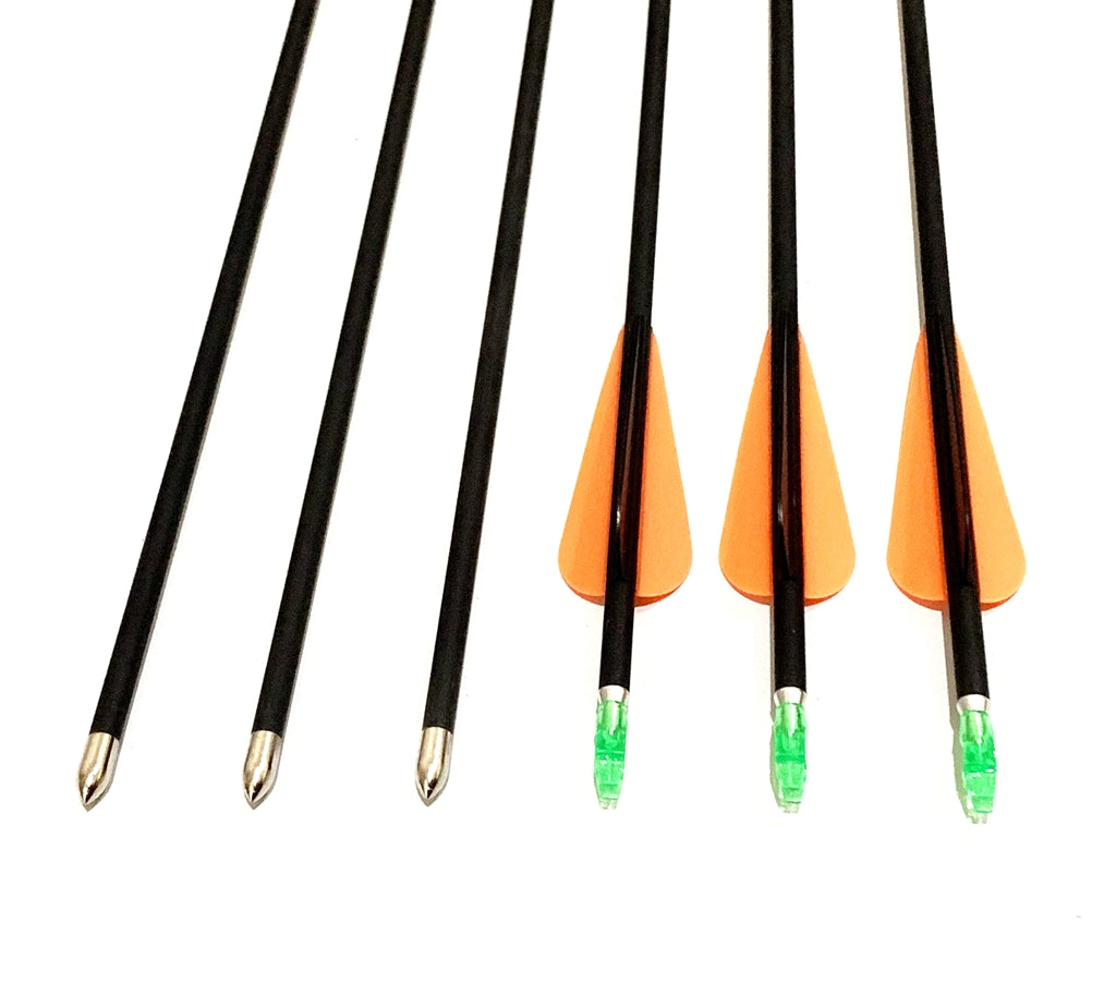 12 X 31.5" Pure Carbon Arrows 6mm shaft FOR COMPOUND RECURVE BOW TARGET Archery