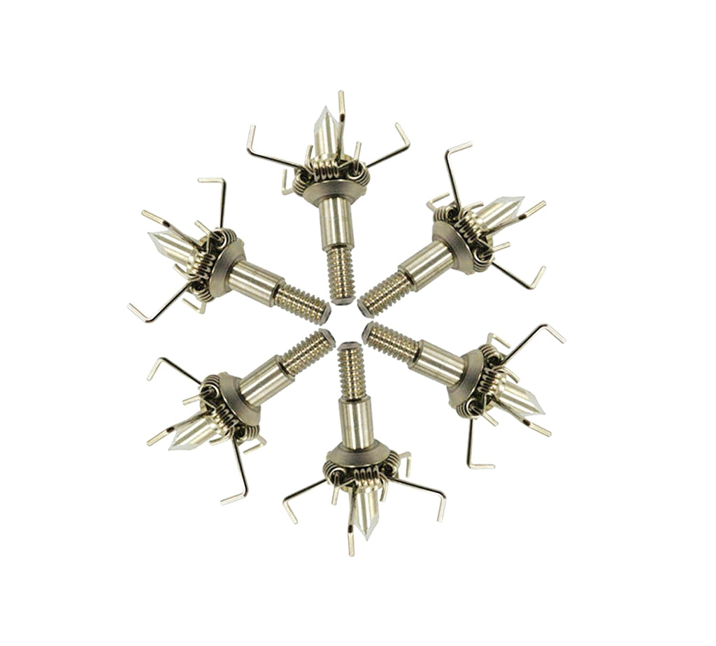 12pk Archery Small Game & Judo Arrow Points – 100 Grain, Screw-In, Flat Head