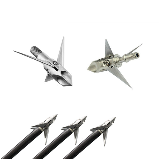 ARCHQUICK Mechanical Broadhead-100 grain 3 Blade Compound Bow Hunting