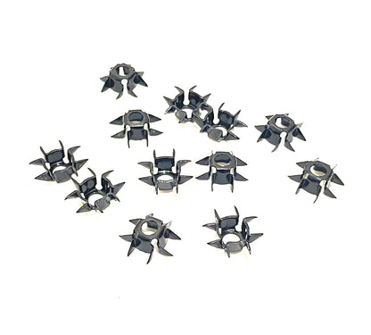 12x Small Game Archery Arrow Bow Hunting Heads Black / Steel Grey