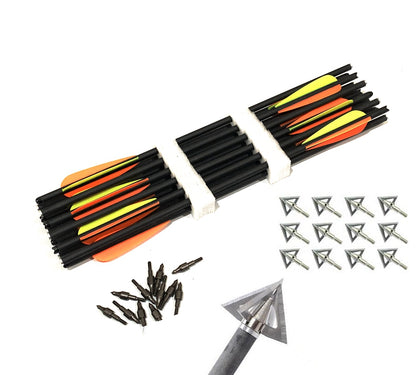 12x 18" / 20" Crossbow Carbon Arrows Crossbow Bolts Broadheads Archery Hunting