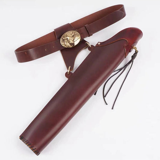 Archquick Hand made Traditional Archery Quiver & Belt Cow TOP Leather