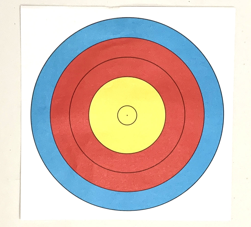 Paper Target Face 50 X PAPER FACE TARGET 20CM FOR COMPOUND & RECURVE BOW ARCHERY indoor ...