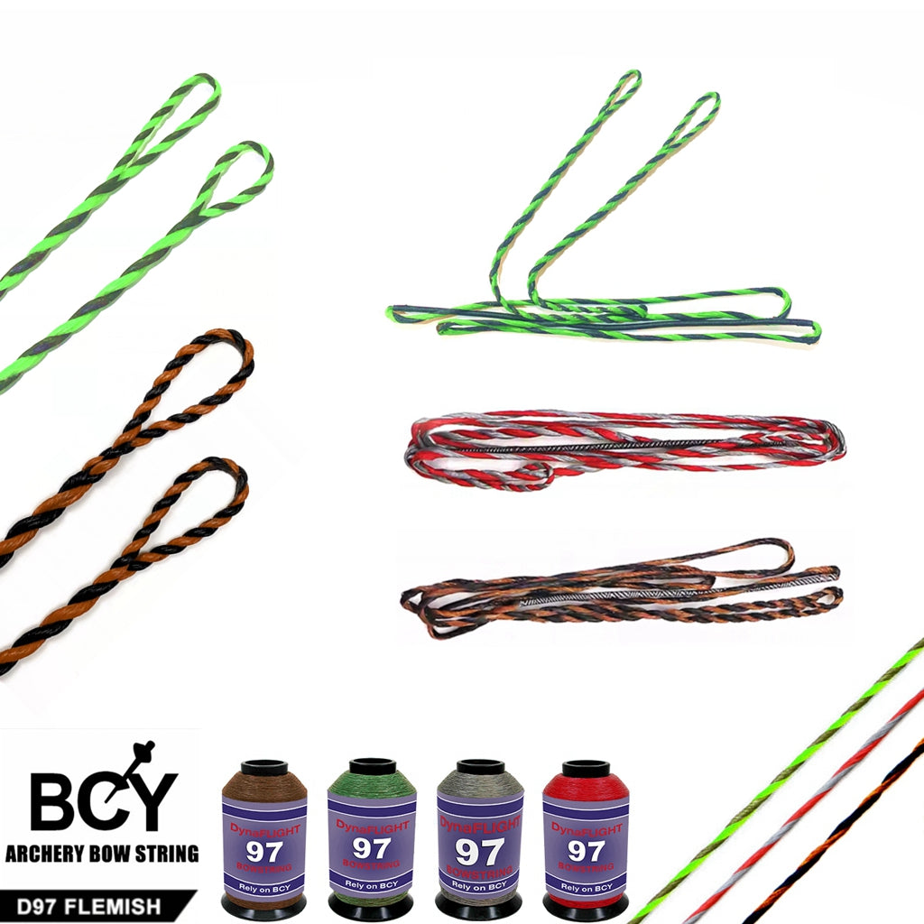 ARCHQUICK Archery Tachyon BCY D97 Recurve Bow Flemish String Twist Longbow 16s
