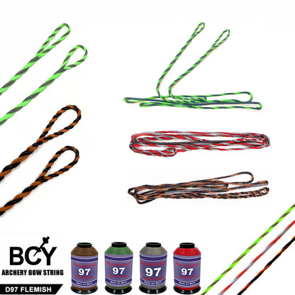 ARCHQUICK Archery Tachyon BCY D97 Recurve Bow Flemish String Twist Longbow 16s
