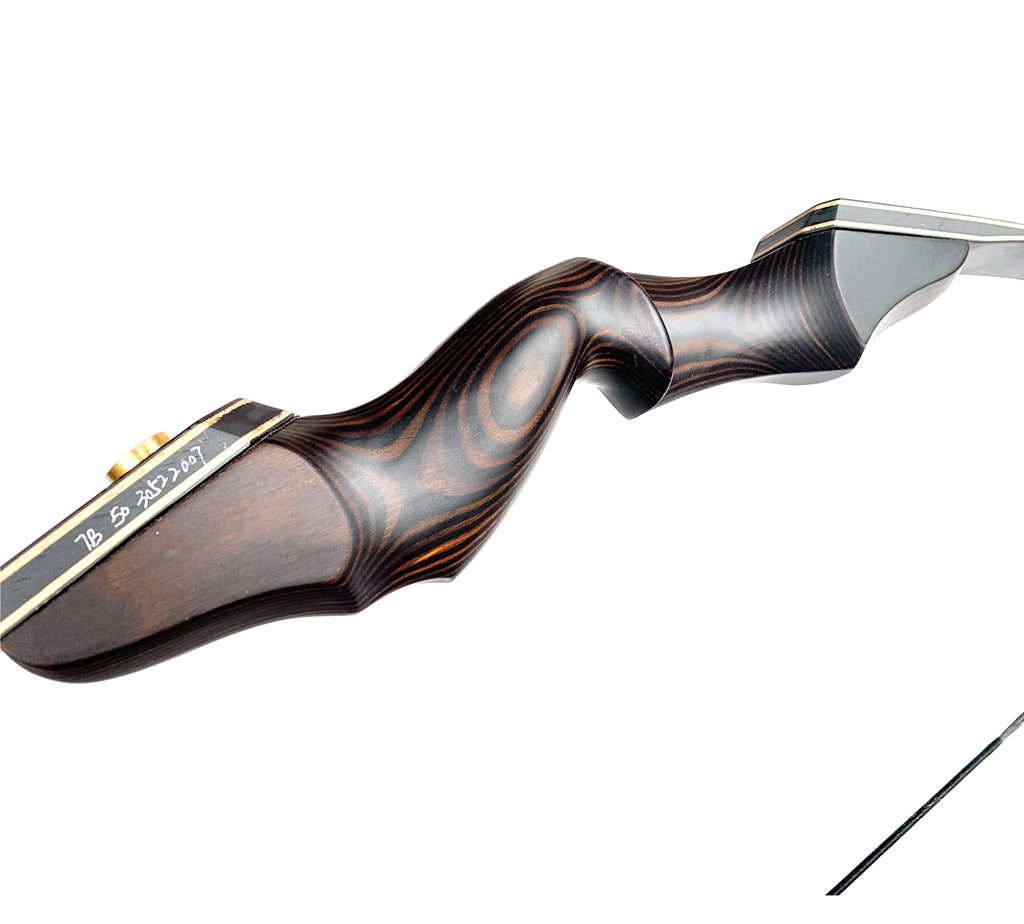 Junxing 60" GT D63 BLACK WOOD  Recurve Take Down Target & Hunting Bow 30-60lbs