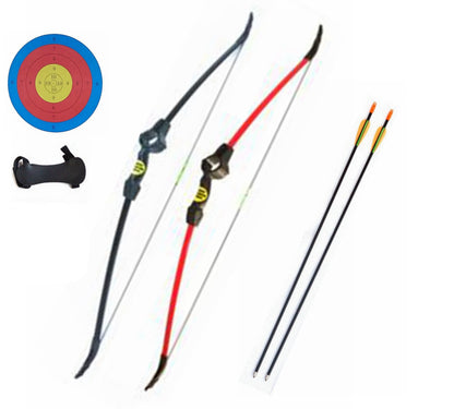 Archery 20LBS Youth Bow Junior Recurve Bow Arrows Set Kids Basic Pack R/L Hand