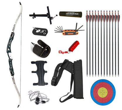 Junxing 68" Archery Recurve Bow RH 25" ILF Riser Takedown Target bow