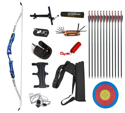 Junxing 68" Archery Recurve Bow RH 25" ILF Riser Takedown Target bow
