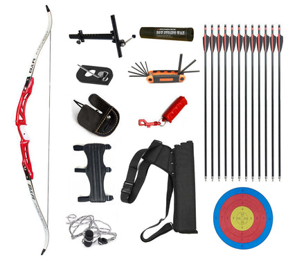Junxing 68" Archery Recurve Bow RH 25" ILF Riser Takedown Target bow