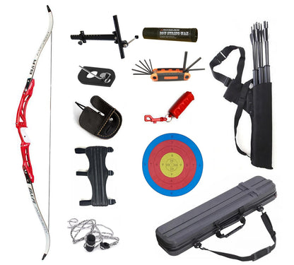 Junxing 68" Archery Recurve Bow RH 25" ILF Riser Takedown Target bow